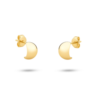 Brinco Meia-Lua em Ouro Amarelo 18K