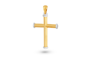 Pingente em Ouro Amarelo e Ouro Branco 18K