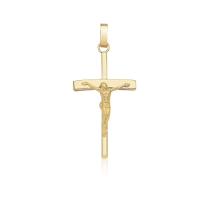 Pingente Crucifixo em Ouro Amarelo 18K