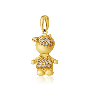 Pingente Ouro Amarelo 18K com Diamantes