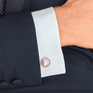 Abotoaduras Montblanc Meisterstück Rose Madrepérola