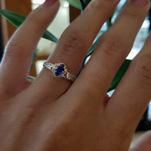 Anel em Ouro Amarelo e Ouro Branco 18K