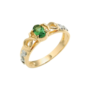 Anel em Ouro Amarelo e Ouro Branco 18K