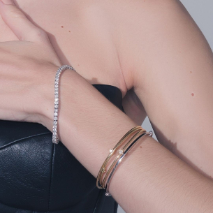 Pulseira Fina em Ouro Amarelo 18K