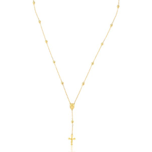 Gargantilha de terço em Ouro Amarelo 18K