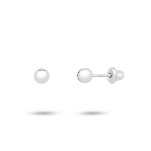 Brinco Infantil em Ouro Branco 18K  