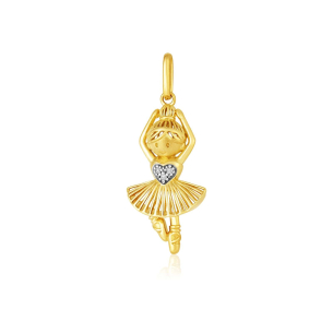 Pingente Ouro Amarelo 18K com Diamantes  