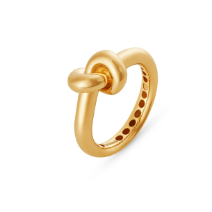 Anel em Ouro Amarelo 18k médio Noeud 