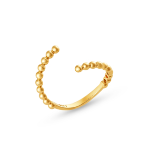 Anel em Ouro Amarelo 18k Combinações Bolinhas Mônaco 