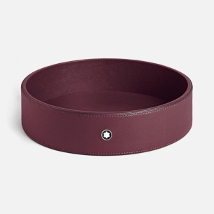 Bandeja de Mesa Montblanc in Cassis Leather (Large)