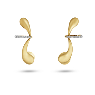 Brinco Pancho em Ouro Amarelo 18K com Diamantes