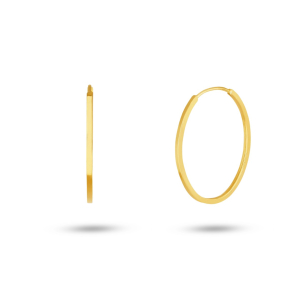 Brinco Argola em Ouro Amarelo 18K  