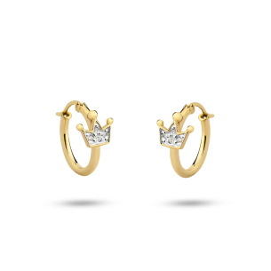Brinco Argola com Diamantes em Ouro Amarelo 18K