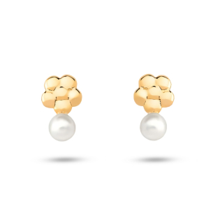 Brinco em Ouro Amarelo 18K com Pérola  
