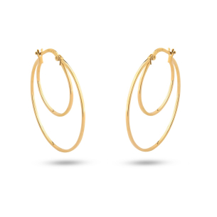 Brinco Argola em Ouro Amarelo 18K  