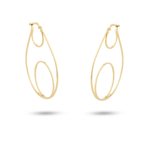 Brinco Argola em Ouro Amarelo 18K  