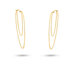 Brinco Argola em Ouro Amarelo 18K  