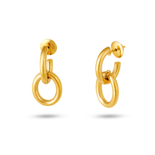 Brinco Argola em Ouro Amarelo 18K  
