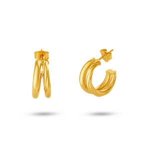 Brinco Argola em Ouro Amarelo 18K  