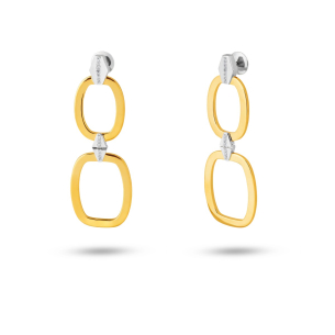 Brinco com Diamantes em Ouro Amarelo 18K