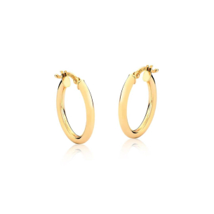 Brinco Argola em Ouro Amarelo 18K   