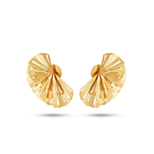 Brinco em Ouro Amarelo 18k 4 curto Coquillage 