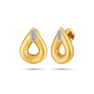 Brinco em Ouro Amarelo 18k e Diamantes Gota Mônaco 