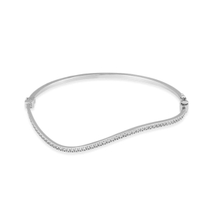 Pulseira com Diamantes em Ouro Branco 18K