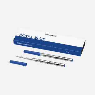 Refis de caneta Montblanc esferográfica (F) Azul Royal 2 unidades