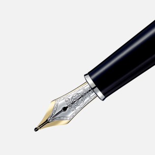 Caneta Montblanc Tinteiro Meisterstuck Solitaire Platinum