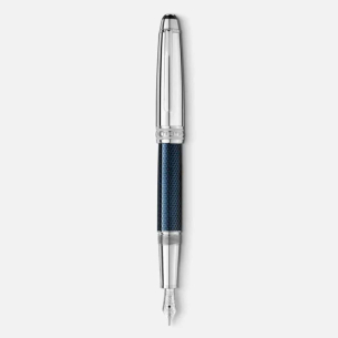 Caneta Montblanc Tinteiro Meisterstück Solitaire Doué Blue Hour Classique