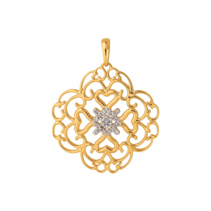 Pingente com Diamantes em Ouro Amarelo 18K