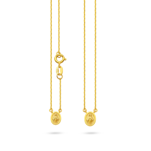 Escapulário Medalha Religiosa em Ouro Amarelo 18K