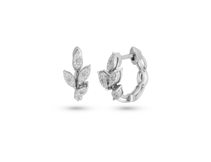 BRINCO OURO BRANCO 18K DIAMANTES