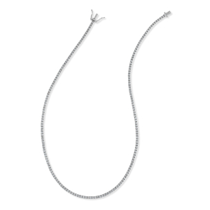 Gargantilha Riviera com Diamantes em Ouro Branco 18K