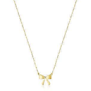 Gargantilha de laço em Ouro Amarelo 18K com diamante