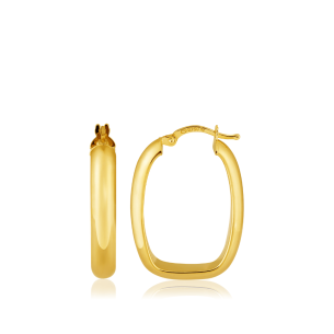 Brinco Argola em Ouro Amarelo 18K  