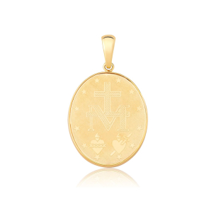 Pingente Nossa Senhora Aparecida em Ouro Amarelo 18K