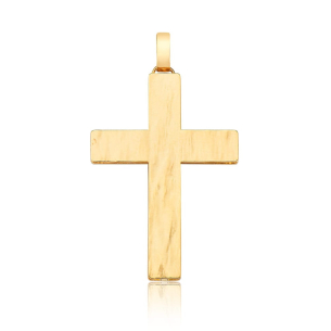 Pingente Cruz em Ouro Amarelo 18K 