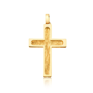 Pingente Cruz em Ouro Amarelo 18K  