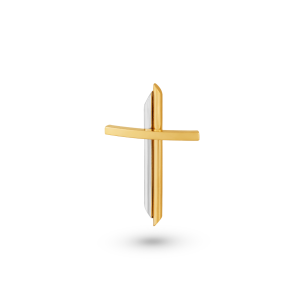 Pingente em Ouro Amarelo e Ouro Branco 18k