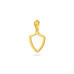 Pingente Escudo em Ouro Amarelo 18K