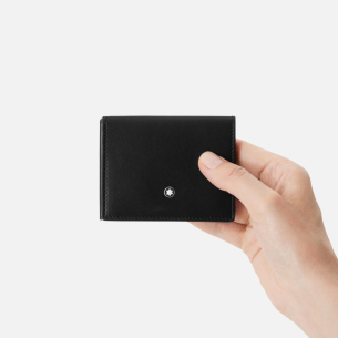 Porta Cartão Montblanc Soft Trio 4CC - Preta