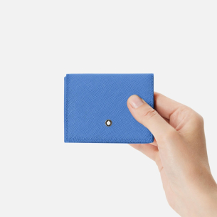 Porta Cartão Montblanc Sartorial Trio 4CC - Azul