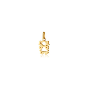 Pingente pequena menina em Ouro Amarelo 18K