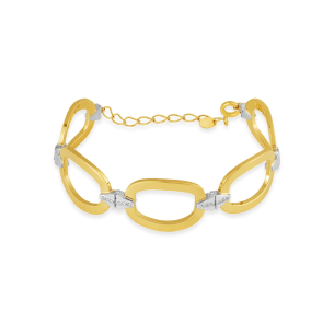 Pulseira com Diamantes em Ouro Amarelo 18K