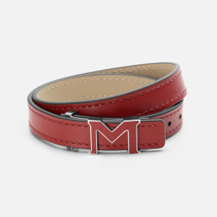 Pulseira Montblanc logo vermelho Montblanc M