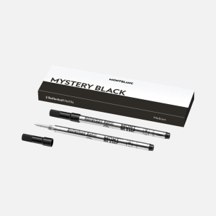 Refil para Rollerball Mystery Black Escrita Média - 2 unidades