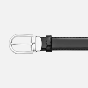 Cinto Montblanc de fivela de pino brilhante oval