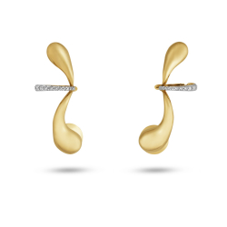 Brinco Pancho em Ouro Amarelo 18K com Diamantes